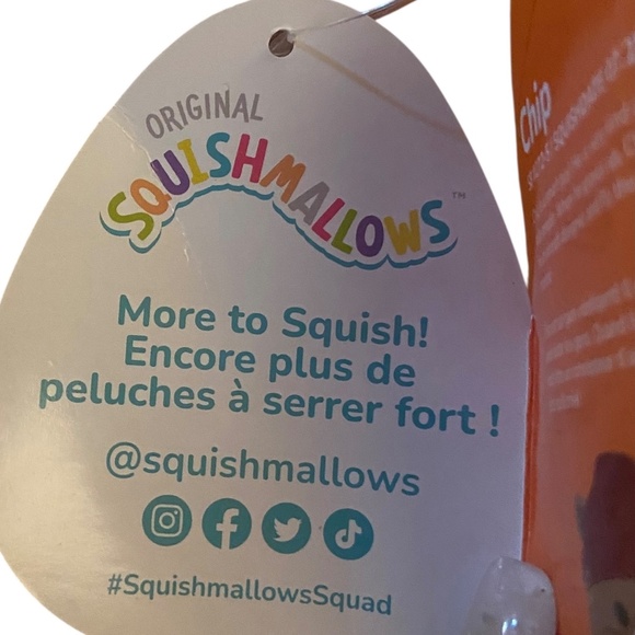 Squishmallows Squish Chip Beaver in Red Beanie 8” Plush Stuffed Animal NWT - Picture 8 of 14